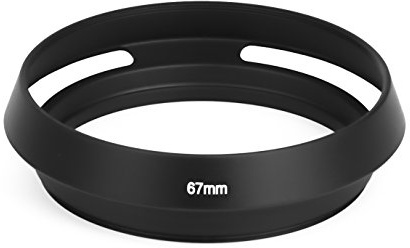 Paraluce 67 mm paraluce in metallo universale nero 67 mm