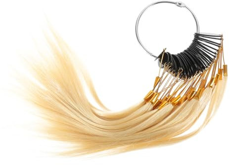minkissy 30stücke Haarfarben-probenringe Aus Echthaar Für Friseurbedarf Haarfarben-testproben Zum Ausprobieren Haarfarben-testtabelle Für Professionelle Anwendung Haarfärbeproben Zum Sortie