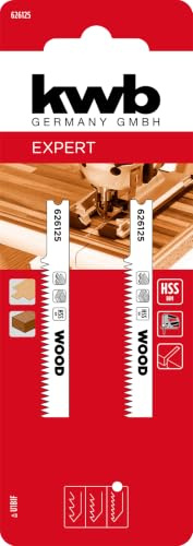 kwb 2 x kontursågblad för laminat (för laminat, hårt trä, bi-metall)