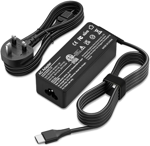 GBMGLRY 65W USB C Laptop Charger Compatible With Lenovo Thinkpad/Yoga/Chromebook ADLX65YDC2A Laptop Charger