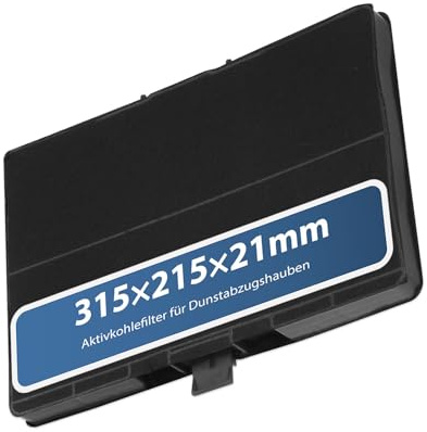 Aktivkohlefilter für Bosch DHZ5346 / DHZ5345 / 00705432/11026771 Siemens LZ53451 / LZ53450 und Neff Z5102X1 / Z5102X5 Dunstabzugshaube Filter Ersatz 317 x 215 x 22 mm
