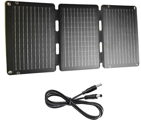 RCGOFOLLOW Caricabatterie solare pieghevole da 30 W USB, pannello portatile, power bank, accessorio essenziale per escursionismo, campeggio e picnic. Caricabatterie portatile con