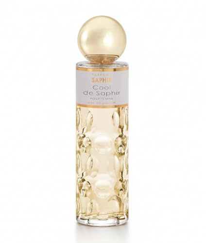 PARFUMS SAPHIR Cool de Saphir - Eau de Parfum con Vaporizzatore da Donna - 200 ml