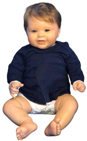 ZIYIUI Reborn Babypuppe Junge 20 Zoll 50 cm wie Echtes Baby Truly Soft Vinyl Silikon echt Babypuppen Lebensechte Puppe Neugeborenen Baby Puppe Junge Kinderspielzeug