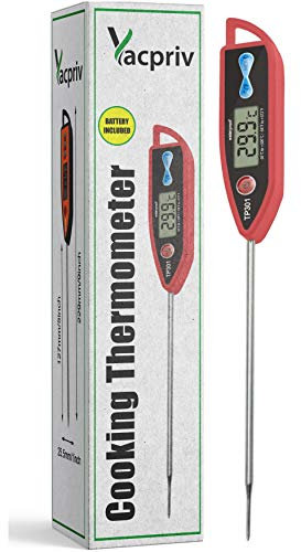 Cooking Thermometer with Instant Read Digital Display for All Meats,Fish,Chicken,Beef,Pork -Water Thermometer