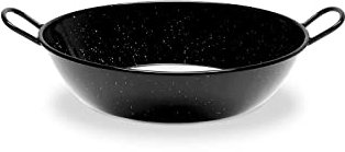 Vaello Sarten Honda Esmaltada Asas Inducción/Vitro, 40 cm, Multicolor