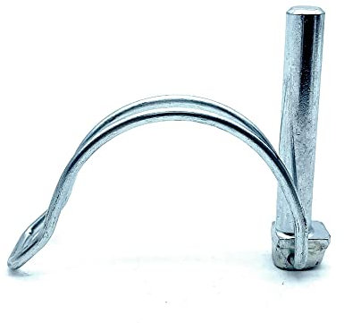 DOJA Barcelona | Klappsplinte | Splint 10x50mm | Pack 25 | Rohrklappsplinte mit Rastverschluss | Steckbolzen Splinte Sortiment | Sicherungssplint, Sicherungsbolzen, Sicherungsstift, Bolzen Sicherung