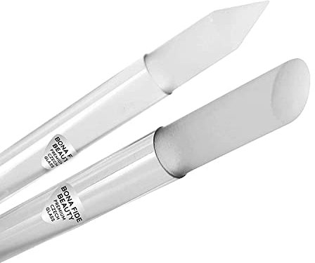Nagelhautentferner aus Glas - Nagelpflegewerkzeuge - Bona Fide Beauty Premium Tschechischer Nagelhautschieber aus Glas