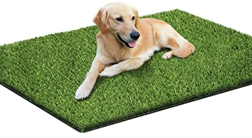 Loytryal 39,4 x 31,5 Zoll Kunstrasen Pee für Hunde Kunstrasen Teppich Rasen für Welpen Töpfchentraining Waschbare Grasmatte Pee Gras für Hund Töpfchentablett