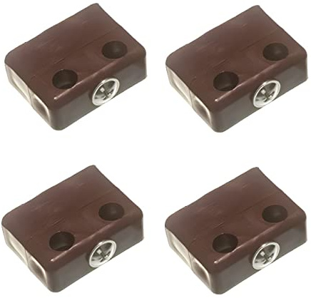 TERF® Heavy Duty Knockdown Fitting Brown Wood & Furniture Jointing Connector for Cupboard Kitchen Cabinet Wardrobe Bookcase Drawer and Multi Purpose use in Furniture - Pack of 4