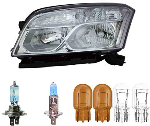 EISENFELS Bundle Set 106528475 erstellt mit Scheinwerfer links + Leuchtmittel H7 NIGHT BREAKER H1 Cool Blue Intense W21/5W Classic WY21W kompatibel