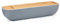 alpina Boîte à pain - Avec couvercle en bambou/planche à découper - Poignées - 40 x 12,2 x 8,5 cm - Gris
