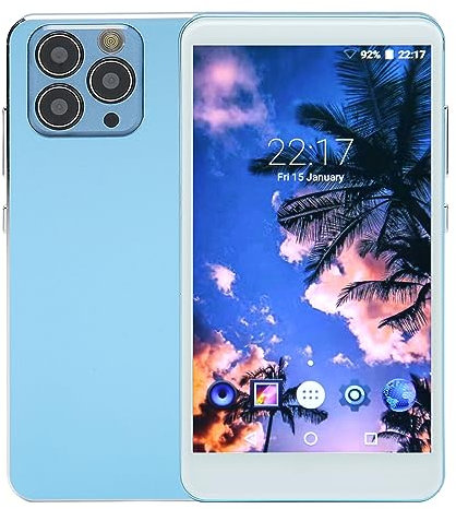 Lettore MP4 Touch Screen HD da 5 Pollici Riduzione del Rumore HiFi Lettore Musicale WiFi Portatile con Fotocamera per (Blu)