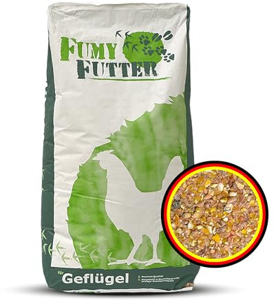 FumyFutter Legehennenvollmehl LVM - 25 ķg Hühnerfutter Geflügelfutter Legemehl - Legefutter für Hennen in der Legetätigkeit, Vitamin- und Mineralienreich für goldgelbe Dotter, 25kg, 1x Sack