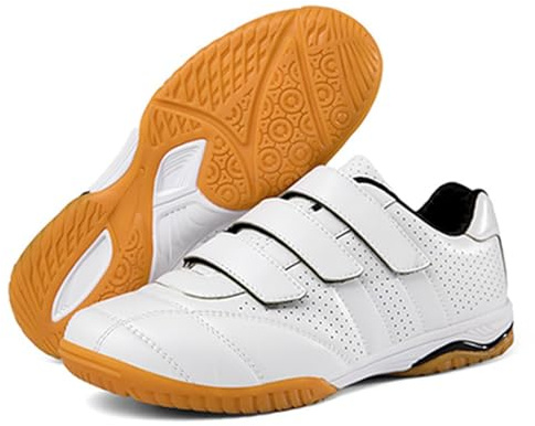 RJPzidK Scarpe da Scherma Scarpe da Allenamento da Competizione Competitiva Scarpe da Ginnastica da Scherma Traspiranti per Interni Scarpe da Badminton da Ping Pong per Uomo e Donna(White,#44)