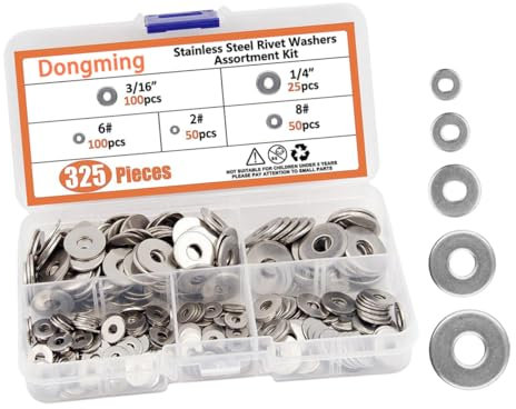 OKUMEYR 325 Pièces Assortiment De Rondelles Pour Vis Boulons Rondelles D Étanchéité Assorties Pour Réparation Générale