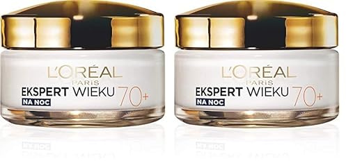 L'Oréal Paris Experte für Alter 70+ pflegende Anti-Age Gesichtscreme für die Nacht, reife Haut, Falten reduzierend, Hautverdickung, Vitamin B3, Vitamin E, Feigeneigeneigeneigeneigeneigung, 50 ml