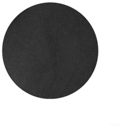 Niceminiwall Tapis de sol rond résistant à l'eau et à l'huile pour piscine hors sol, spa, jardin, terrasse, noir (2 m)