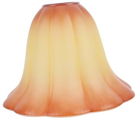 Gatuida Pantalla De Lámpara E27 Color Dorado Claro Diámetro 18 Cm Vidrio Esmerilado Luz Ambiental Cálida Decoración Para Lámpara De Mesa y Araña Hogar Oficina