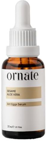ORNATE Ant Egg Hair Reduction Serum – mit 0,5% Formic Acid & 10% Aloe Vera – Haarwachstum hemmendes Körper- & Gesichtsserum – 30 ml
