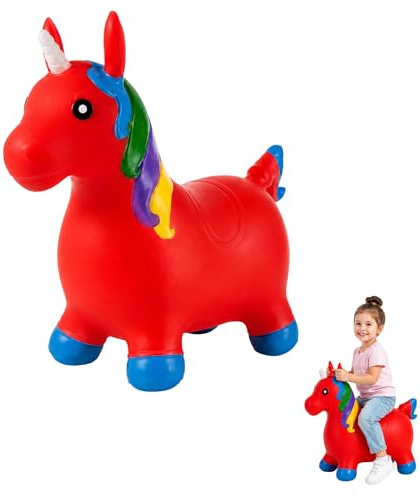 MAGIC SELECT Animal Sauteur Gonflable Licorne Multicolore pour Enfants | À Chevaucher, Fait Rebondir, Intérieur et Extérieur