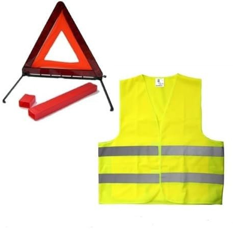 Kit SOS Emergenza Triangolo di Emergenza + Giubbotto Catarifrangente