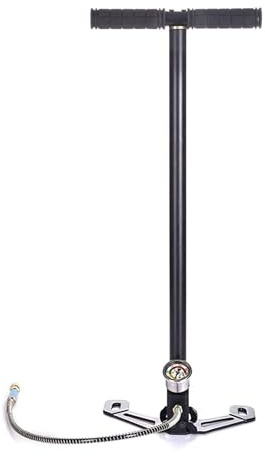 Prettyui 3 stegs stigbygel laddare PCP handpump gasfilter mätare luftpistol gevär luftgevär 4500 psi luftpistol gevärtätning vikbar
