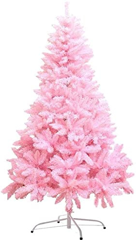 Albero di Natale Pino Rosa da 150/180 cm, Abete Germogliato 400/680 Rami cameretta Bambina Pink con Supporto Base in Metallo, Albero di Natale di Alta qualità (180 cm - 680 rami, diam. 110 cm)