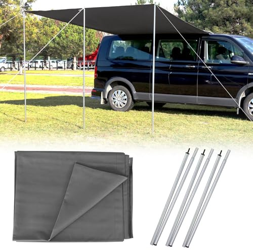 OMAC Sonnenvordach Seitenmarkise Set kompatibel mit Ford Tourneo Custom 2012-2024 L1 Stahl 2X