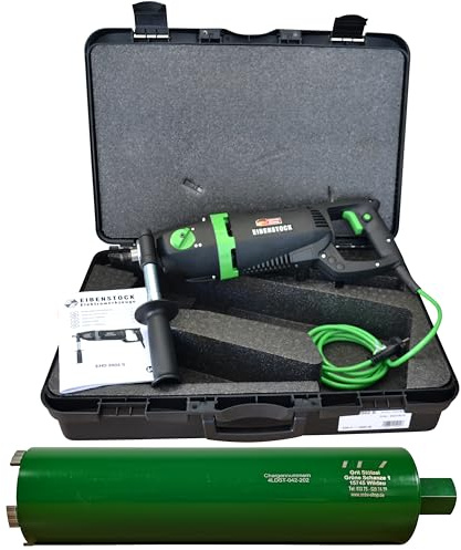 Eibenstock EHD 2002S Trocken-Kernbohrmaschine inklusive Diamant Trocken-Bohrkrone 67mm, Staubabsaugung, Zentrierbohrer & Zubehör