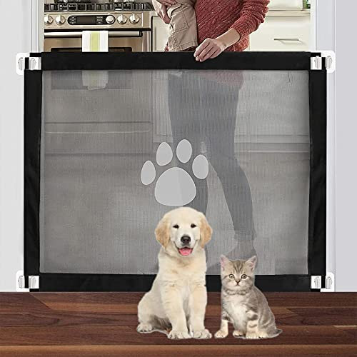 Hunde Türschutzgitter Treppenschutz Türschutzgitter ohne Bohren Hundebarrieren 100 x 75 cm Treppenschutzgitter,Treppenschutzgitter ohne Bohren für Haustiere