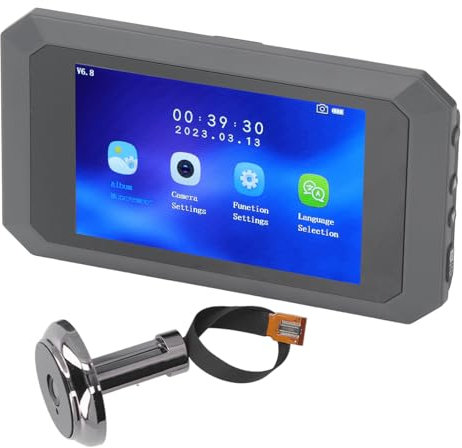 Digital Door Peephole 3.97in Color LCD Display Dual Way Door Viewer with 1080P Camera Home Security System