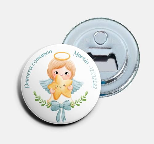 Chapas Abrebotellas con imán personalizadas para Bautizos | Little (150)