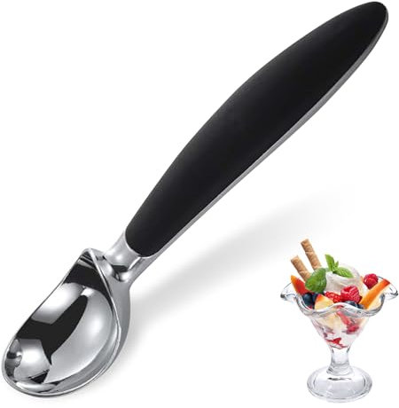 LEOEASIY Eisportionierer,Hochleistungs Eisportionierer Edelstahl,Poliertem Eislöffel,Eislöffel Portionierer,Falafel Portionierer,Eiskugelportionierer,Wird in Eiscreme,Keksen,Kuchenteig
