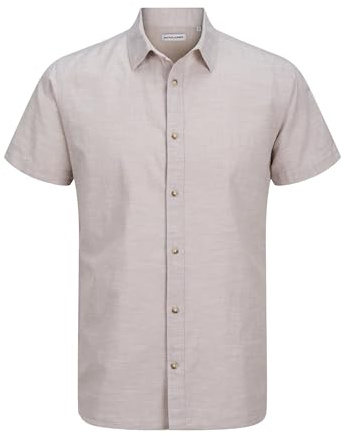 JACK & JONES Chemise pour Homme Comfort Fit, Vaisselle, XL