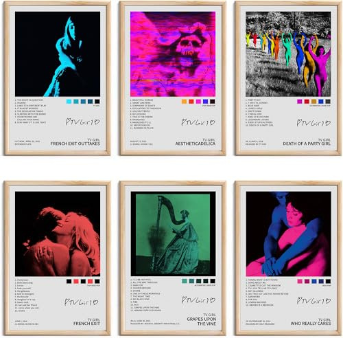Limitiertes von Tv Girl signiertes Poster für Musikalbumcover, Leinwand, HD-Drucke, ästhetische Bilder, 4er-Set für Musik, Klassenzimmer, Wohnzimmer, Schlafzimmer, Wanddekoration, Kunst von 8