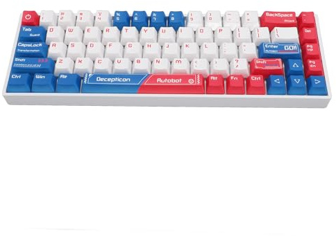Sxhlseller Tastiera da Gioco Meccanica a 68 Tasti Al 60%, Tastiera Wireless Bluetooth Retroilluminata RGB con Interruttore Rosso con 3 modalità, Tastiera per Computer Sostituibile a Caldo