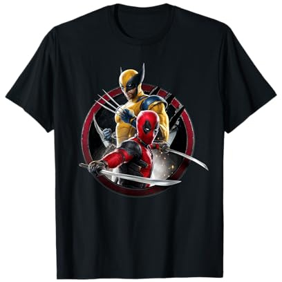 Marvel Studios Deadpool & Wolverine with Claw-Slashed Icon T-Shirt