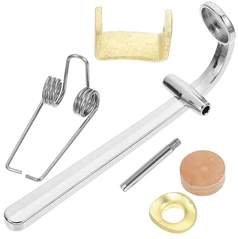 Posaunen Wasserabsperrventil 1 Satz Ersatz Ablassventil mit Korkpolster | Metall Kunststoff Holz, Vielseitig und Leicht Austauschbar, Zubehörsatz für Trombone