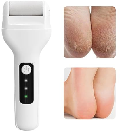 Filtre électrique pour les pieds - Grattoir électrique pour pieds - Brosse à pieds rechargeable douce pour la peau morte - Racloir efficace pour le talon - Pédicure automatique