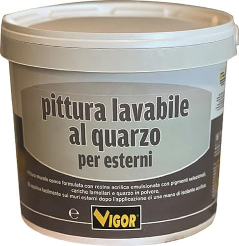 Vigor Pittura lavabile al quarzo per esterni 10 lt