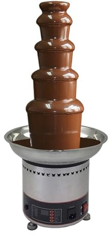 Fontana Per Fonduta Di Cioccolato In Acciaio Inox, Macchina Per Sciogliere Il Cioccolato, Controllo Della Temperatura Tramite Pulsante, Intervallo Regolabile: 0-150°C,5tiers-110V