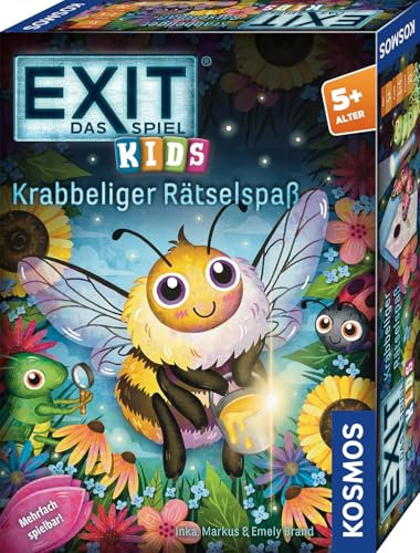 Kosmos 684792 - EXIT® - Das Spiel Kids - Krabbeliger Rätselspaß, ab 5 Jahre für 1-4 Kinder, mehrfach spielbar, Escape Room Spiel, EXIT Game, Kinderspiel