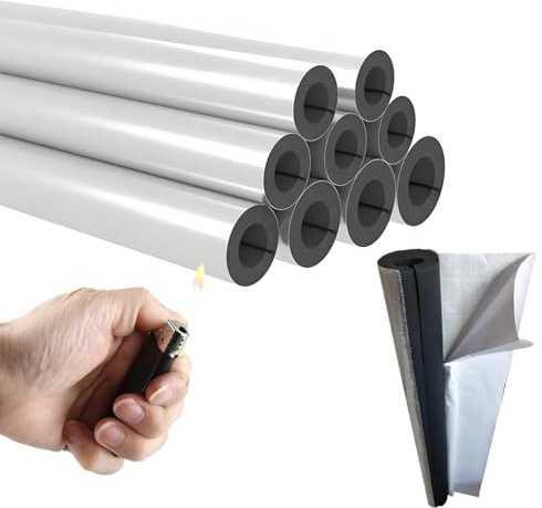 Heizungsrohre Isolierschlauch, Schaumstoff Rohrisolierung Rohrschale, Rohrdämmung Schlauch für Klimaanlage Rohr Kupferrohr Kabel, Ø 22-110mm Rohr Schutzschlauch(15mm,43mm)