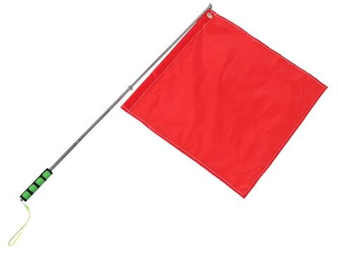 MUELODSIC Bandiera Arbitro Equestre Estensibile Asta Telescopica 12 M Bandiera per Addestramento Cavalli Resistente al Vento per Competizioni e Segnalazioni Sportive All’Aperto