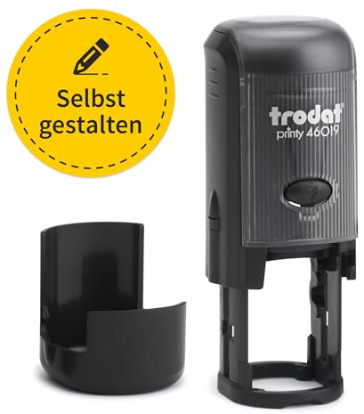Trodat Printy 46019 Firmenstempel rund 1,9cm - personalisierbar | Trodat Printy 46019 Firmenstempel, rund 1, 9cm, personalisierbar mit Text und Logo, Firmenstempel