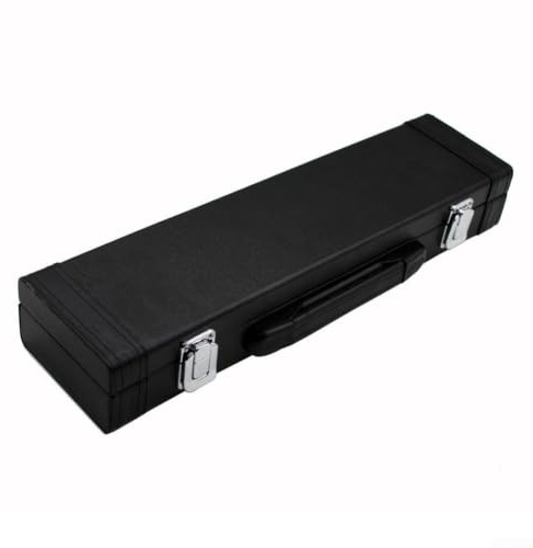 MeevrgR Bolsa para flauta con 16 agujeros, funda ligera de madera para músicos, almacenamiento de carcasa suave de lujo con correa ajustable, color negro, 39 x 9,5 cm