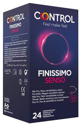 CONTROL FINISSIMO SENSO Naturlatex-Kondome Dünn (0,06 mm) - 24 Stück