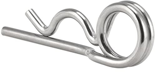 FASTON® Federstecker doppelt 6,3x97 mm ähnl. DIN 11024 Edelstahl A4 V4A (10 Stück) Federsplint Federvorstecker Stecksplint Splinte