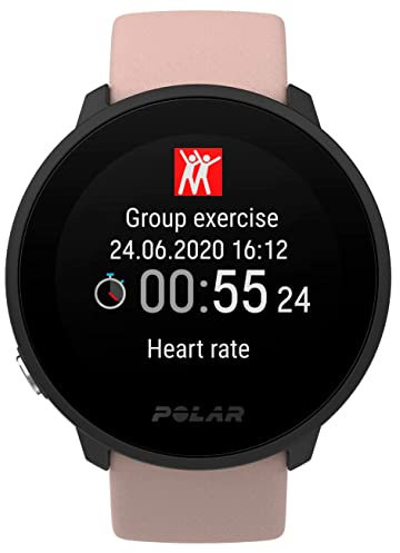 Polar Unite Fitness Watch, Activity Tracker 24/7, Analisi del Sonno, GPS da Smartphone, Guida all'Allenamento Quotidiano, Misurazione del Recupero Cardiofrequenzimetro dal Polso, Rosa Cipria, S-L